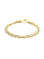 Bracciale Doppia Catena Snake e Grumetta con Sfere Regolabile 33BR0042G