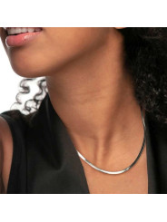 Collana Girocollo Marlù Vision Acciaio Catena Snake 33CN0025 Donna