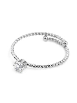 Anello Marlù 18AN115W-S Regolabile con Zircone Bianco | Anelli Marlù