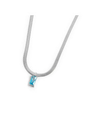 Collana Marlù 31CN0001-AM Sparkles con Zircone Acquamarina | Collane Marlù