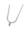 Collana Marlù 31CN0001-AM Sparkles con Zircone Acquamarina | Collane Marlù