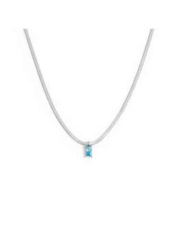 Collana Marlù 31CN0001-AM Sparkles con Zircone Acquamarina | Collane Marlù