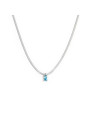 Collana Marlù 31CN0001-AM Sparkles con Zircone Acquamarina | Collane Marlù