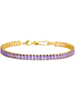 Bracciale Marlù 31BR0008G-P Sparkles Tennis con Zirconi Baguette | Bracciali Marlù