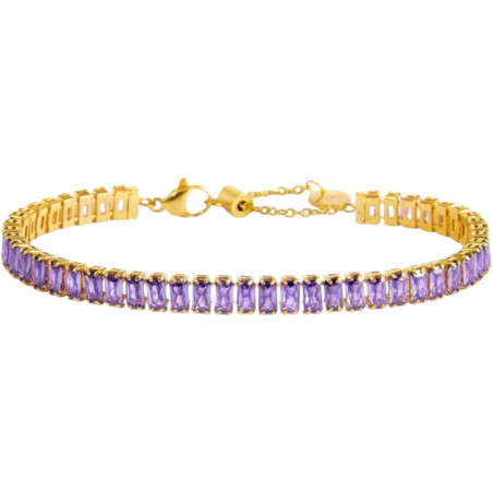 Bracciale Marlù 31BR0008G-P Sparkles Tennis con Zirconi Baguette | Bracciali Marlù