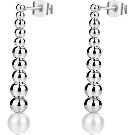 Orecchini Brosway Donna In Acciaio Silver Collezione Perfect BPC26