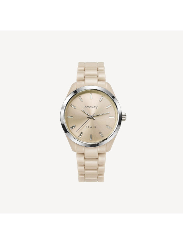 Orologio Brosway Flair WFA03 Donna in Acciaio con Cristalli e Cinturino Cipria