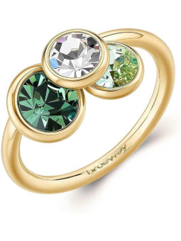 Anello Brosway Symphonia BYM219B Oro con Cristalli Multicolor | Anelli Brosway