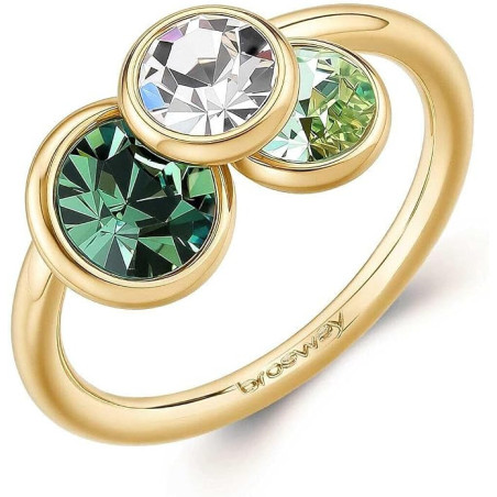 Anello Brosway Symphonia BYM219B Oro con Cristalli Multicolor | Anelli Brosway