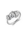 Anello Brosway Donna Symphonia BYM218B in Acciaio 316L con Cristalli Crystal