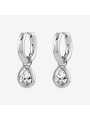 Orecchini Brosway Symphonia BYM215 a Cerchio in Acciaio 316L con Cristalli a Goccia