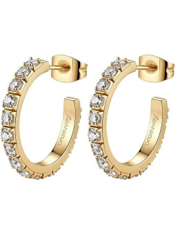 Orecchini Brosway Desideri BEIE045 a Cerchio in Acciaio con Cubic Zirconia
