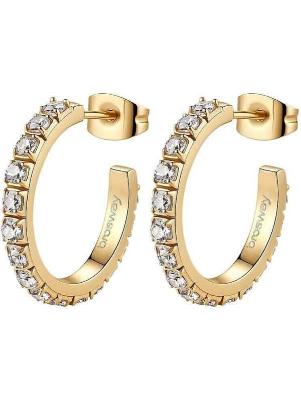 Orecchini Brosway Desideri BEIE045 a Cerchio in Acciaio con Cubic Zirconia