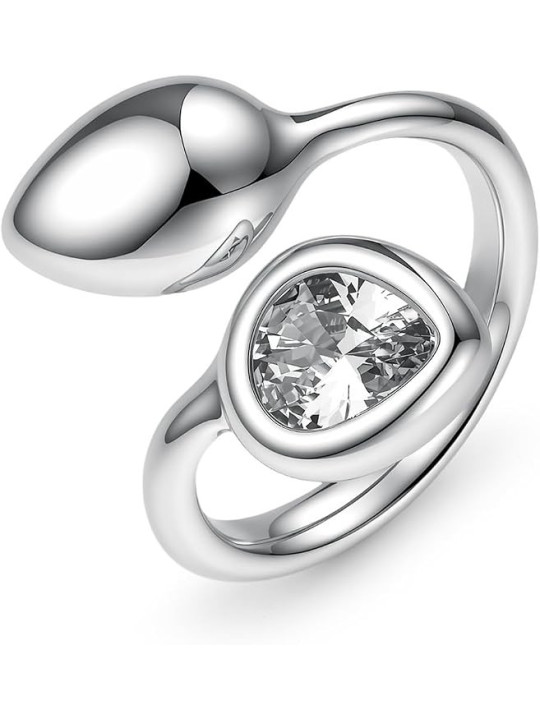 Anello Brosway Glow BGW29B Donna in Acciaio con Cubic Zirconia