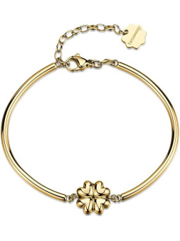 Bracciale Brosway Chakra BHKB307 Donna in Acciaio con Simbolo Quadrifoglio