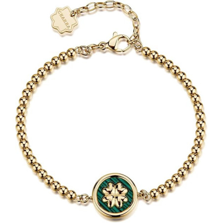 Bracciale Brosway Chakra BHKB309 Donna in Acciaio con Pietre Naturali e Quadrifoglio