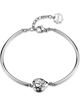 Bracciale Brosway Chakra BHKB314 Donna in Acciaio con Cristalli e Coccinella
