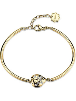 Bracciale Brosway Chakra BHKB315 Donna in Acciaio con Cristalli e Coccinella