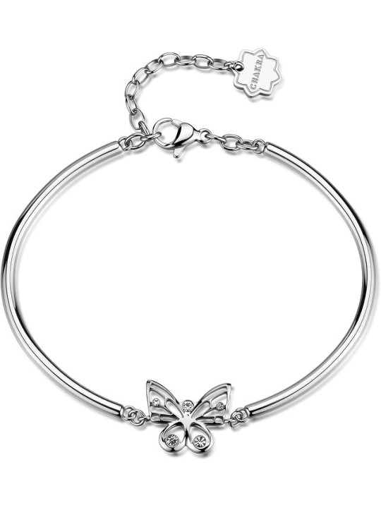 Bracciale Brosway Chakra BHKB332 Donna in Acciaio con Cristalli e Farfalla