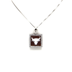 Collana Donna Nadir in Argento 925% con Ciondolo Segno Zodiacale Toro Cammeo con Conchiglia Sarda