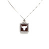 Collana Donna Nadir in Argento 925% con Ciondolo Segno Zodiacale Toro Cammeo con Conchiglia Sarda