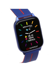Orologio Smartwatch Uomo Superga Ink 2 SW-STC016 Cinturino in Silicone Blu Rosso
