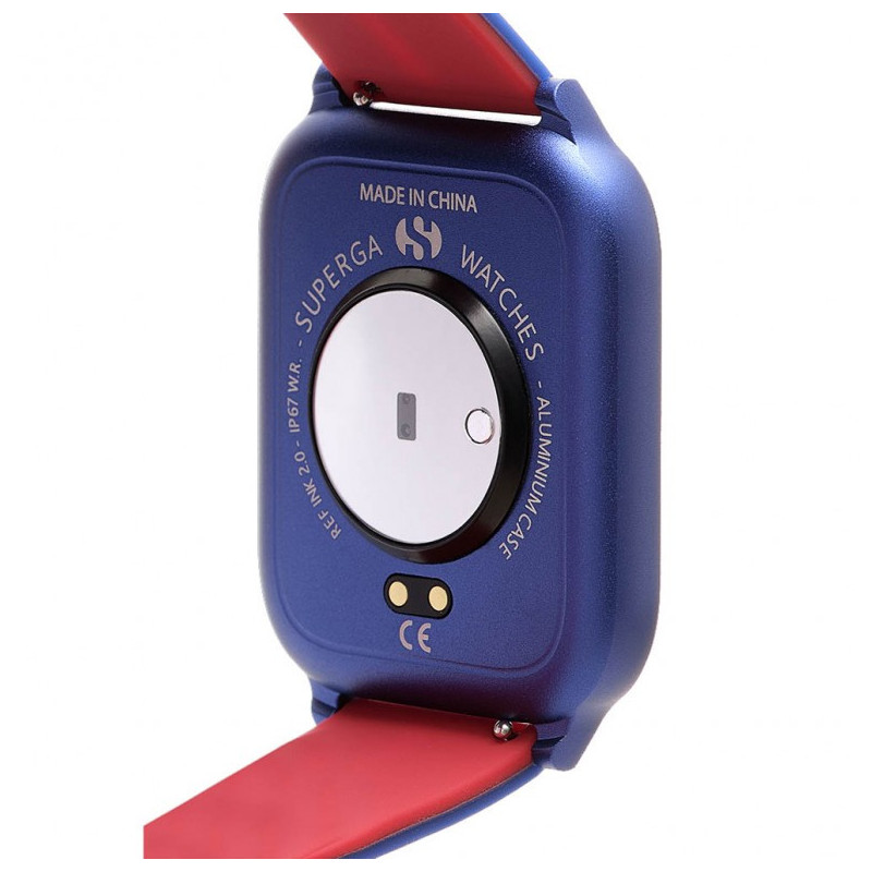 Orologio Smartwatch Uomo Superga Ink 2 SW-STC016 Cinturino in Silicone Blu Rosso
