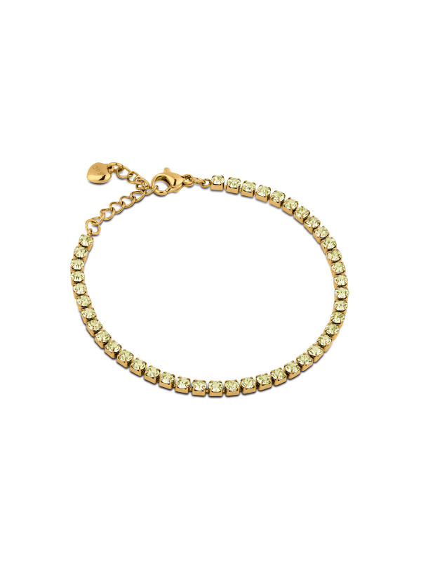 Bracciale Donna Tennis Ops OPSBR-955 Acciaio Oro con pietre 2,5 mm