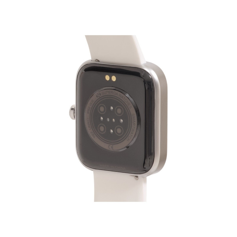 Orologio Smartwatch Unisex Superga Uniko SWT-STC002 Cinturino Silicone Bianco 42mm