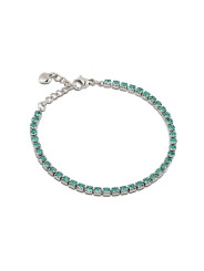 Bracciale Donna Tennis Ops OPSBR-954 Acciaio Silver con pietre Smeraldo 2,5 mm