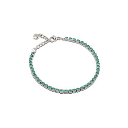 Bracciale Donna Tennis Ops OPSBR-954 Acciaio Silver con pietre Smeraldo 2,5 mm