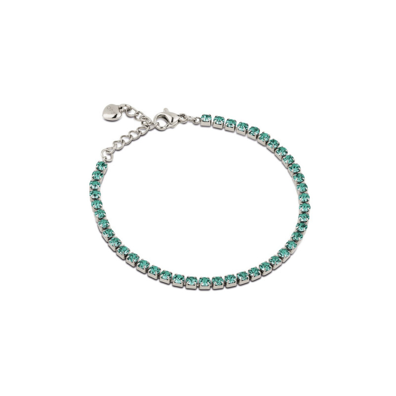 Bracciale Donna Tennis Ops OPSBR-954 Acciaio Silver con pietre Smeraldo 2,5 mm Bracciale Donna Tennis Ops OPSBR-954 Acciaio Silver con pietre Smeraldo 2,5 mm
