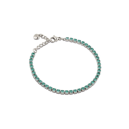 Bracciale Donna Tennis Ops OPSBR-954 Acciaio Silver con pietre Smeraldo 2,5 mm