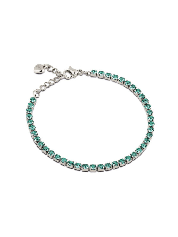 Bracciale Donna Tennis Ops OPSBR-954 Acciaio Silver con pietre Smeraldo 2,5 mm