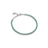 Bracciale Donna Tennis Ops OPSBR-954 Acciaio Silver con pietre Smeraldo 2,5 mm