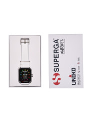 Orologio Smartwatch Unisex Superga Uniko SWT-STC002 Cinturino Silicone Bianco 42mm