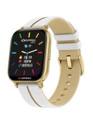 Orologio Smartwatch Donna Superga Ink SW-STC014 Cinturino Bianco e Oro 42 mm