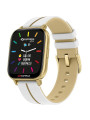 Orologio Smartwatch Donna Superga Ink SW-STC014 Cinturino Bianco e Oro 42 mm