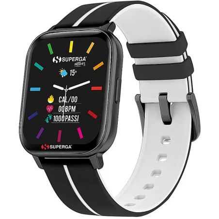 Orologio Uomo Smartwatch Superga Ink 2 SW-STC017 in Silicone Nero 42mm