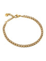 Bracciale Donna Tennis Ops OPSBR-930 Acciaio Oro con pietre Caramello 3mm