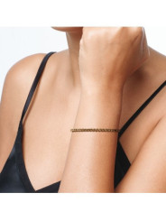 Bracciale Donna Tennis Ops OPSBR-930 Acciaio Oro con pietre Caramello 3mm
