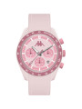 Orologio Cronografo Donna Kappa KW-045 Cinturino in Silicone Rosa 45mm