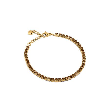Bracciale Donna Tennis Ops OPSBR-932 Acciaio Oro con pietre Oro 3mm