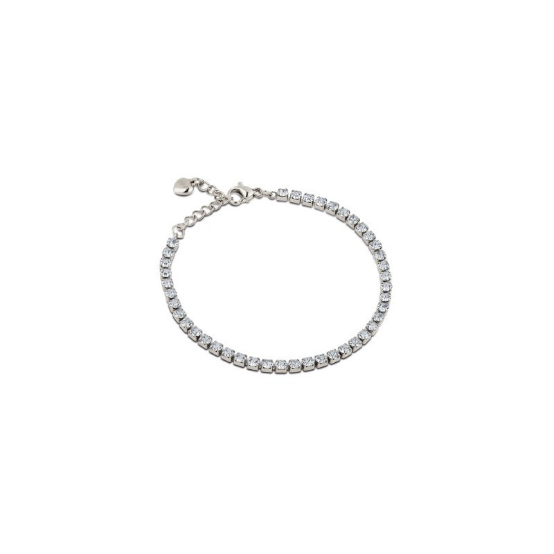 Bracciale Donna Tennis Ops OPSBR-935 Acciaio Silver con pietre Bianche 3mm Bracciale Donna Tennis Ops OPSBR-935 Acciaio Silver con pietre Bianche 3mm