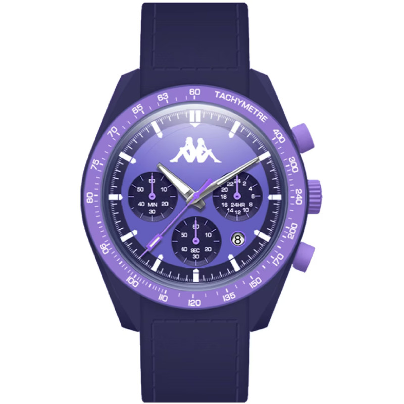 Orologio Cronografo Donna Kappa KW-044 Cinturino in Silicone Viola Cassa 45mm Orologio Cronografo Donna Kappa KW-044 Cinturino in Silicone Viola Cassa 45mm