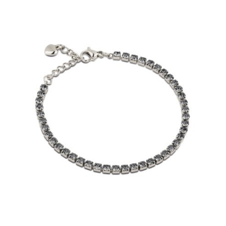 Bracciale Donna Tennis Ops OPSBR-937 Acciaio Silver con pietre Nere 2,5mm