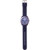 Orologio Cronografo Donna Kappa KW-044 Cinturino in Silicone Viola Cassa 45mm