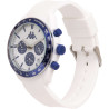 Orologio Cronografo Unisex Kappa KW-046 Cinturino in Silicone Bianco Cassa 45mm