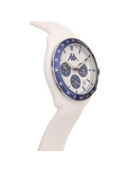 Orologio Cronografo Unisex Kappa KW-046 Cinturino in Silicone Bianco Cassa 45mm