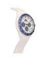 Orologio Cronografo Unisex Kappa KW-046 Cinturino in Silicone Bianco Cassa 45mm